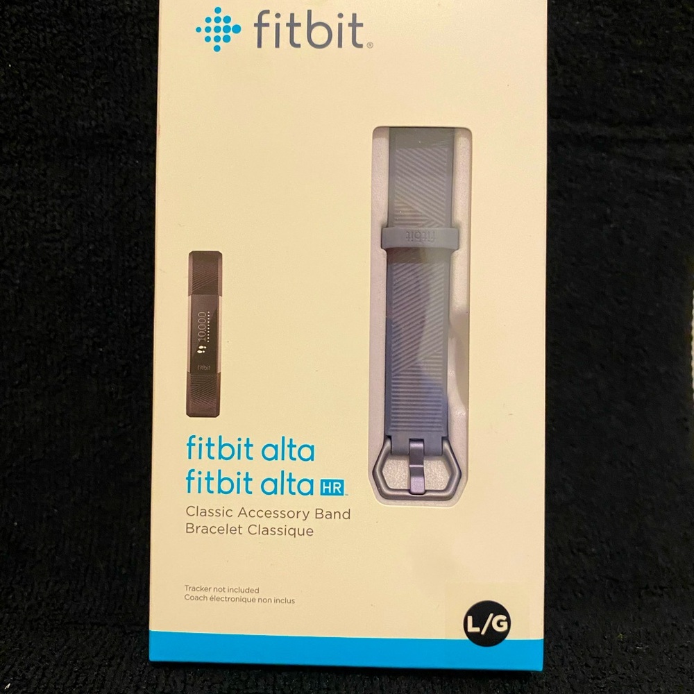 FITBIT ALTA HR “Band Only” Size Large Gray New In Box
